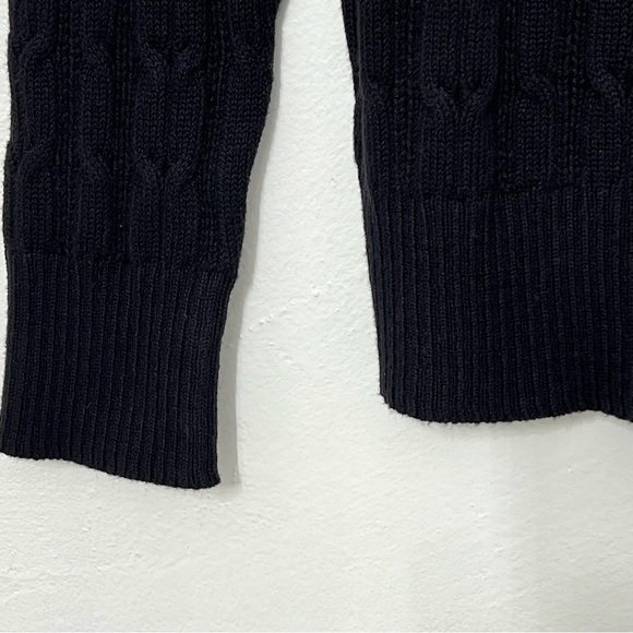 St. John’s Bay Women’s Long Sleeve Pullover Cable Knit, Ribbed Trim, V-Neck, Med - Picture 3 of 7